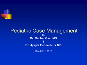 Pediatric Case Management - March 2010
