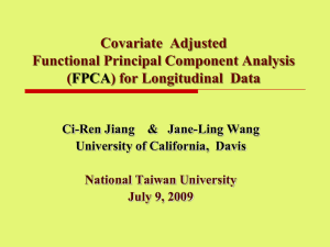 Covariate adjusted FPCA