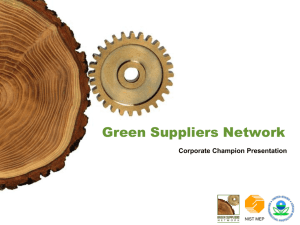 What is the Green Suppliers Network?
