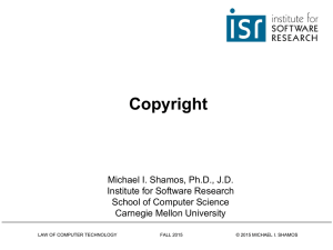 Copyright - Carnegie Mellon University