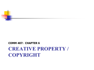 Chapter 6: Copyrights
