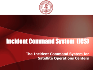 Slides from Incident Command Training for