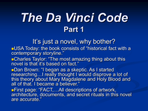 The Da Vinci Code Part 1