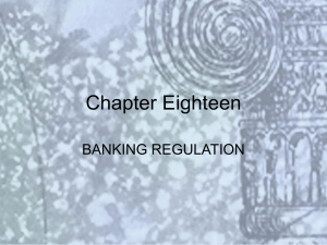 17.銀行管制Banking Regulation