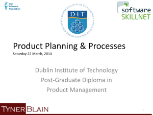 Product Planning & Processes