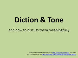 Diction & Tone