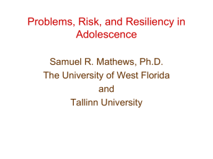 Problems in Adolescence: A Western Perspective