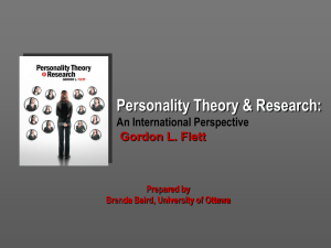 Personality Theory and Research