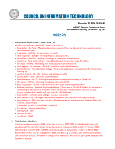 2014-11-20 CoIT Notes - Council on Information Technology