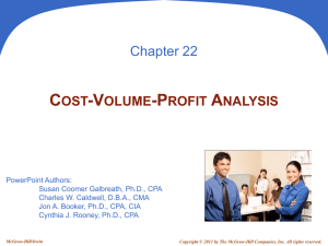Variable cost per unit is determined as follows: Fixed costs are