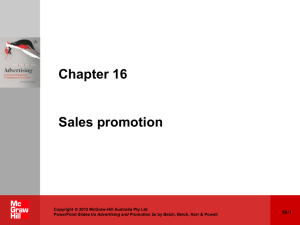 Sales promotion - McGraw Hill Higher Education
