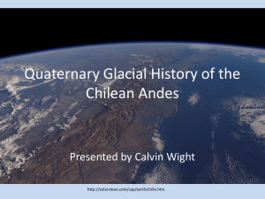 Glaciation in the Chilean Andes