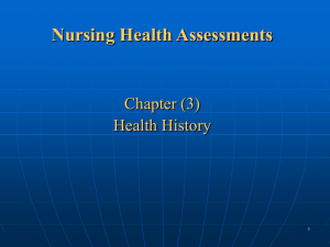Types of Nursing Health History