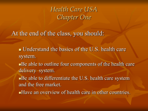 Health Care USA Chapter 1