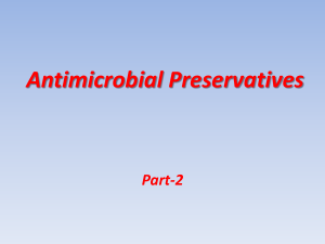 Antimicrobial Preservatives