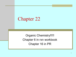 Chapter 22 Organic Chemistry Notes
