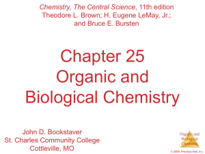 Chapter 25 Organic and Biological Chemistry