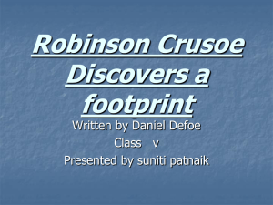 Robinson Crusoe - Kvsangathanectlt