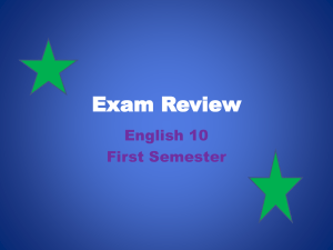 Exam review PowerPoint