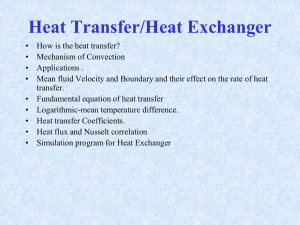 Heat Transfer/Heat Exchanger