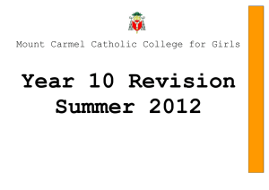 Revision Support for all Year 10 students