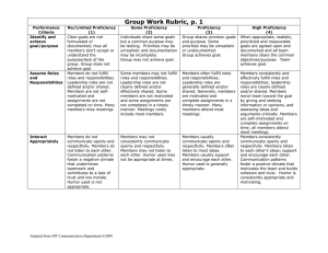 Group Work Rubric, p. 1 - Oregon State University