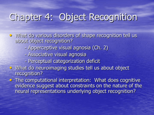 Chapter 4: Object Recognition