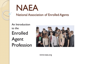 PowerPoint Presentation - National Association of Enrolled Agents