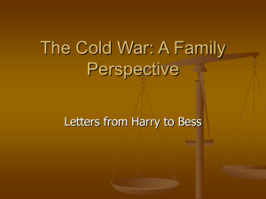 The Cold War: A Family Perspective