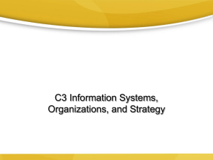 C3- Information Systems, Organizations, and Strategy