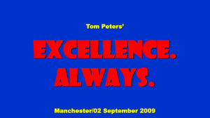 Manchester - Tom Peters