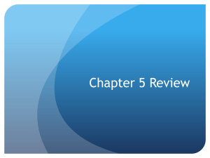 PPT Chapter 5 Review
