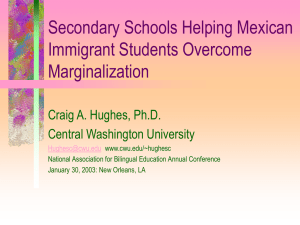 Helping Mexican Descent students Overcome the Margins