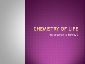 Chemistry of life