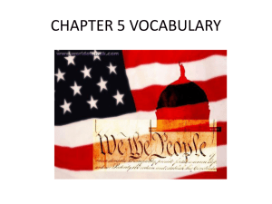 CHAPTER 5 VOCABULARY