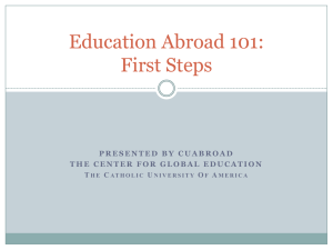 Education Abroad 101: First Steps