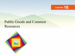 Public Goods and the Free