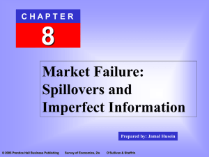 Chapter 8: Public Goods, Spillovers, and Imperfect Information