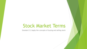 Stock Market Terms