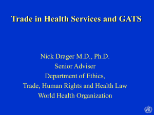 Globalization, Trade and Health
