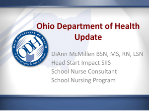 Welcome (title here) - Northeast Ohio Association of School Nurses