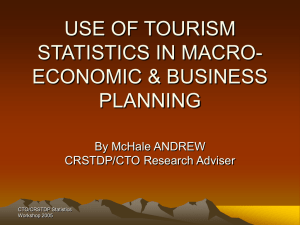 use of tourism statistics in macro
