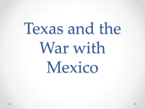 Texas and the Mexican American War Lesson Summary