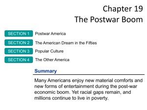 Chapter 19 The Postwar Boom