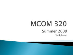 MCOM 320