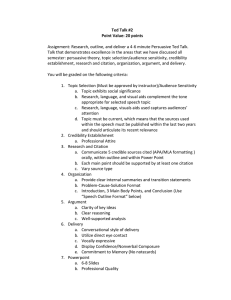 Persuasive Ted Talk Assignment Guidelines