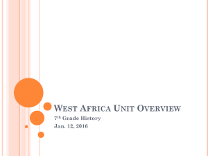 jan 12 West Africa Unit Overview