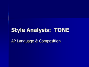 AP Style: TONE