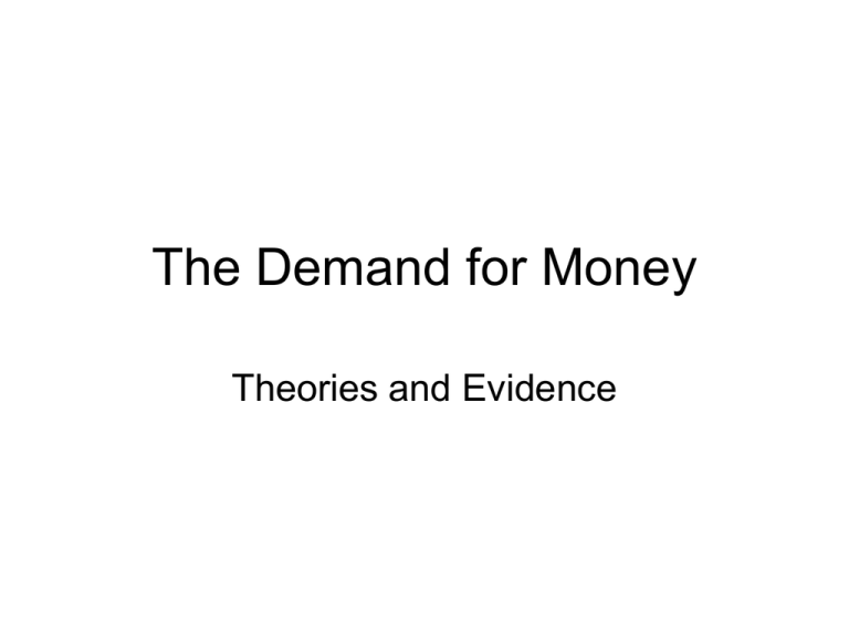 the-demand-for-money