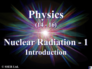 11.6 Nuclear Radiation